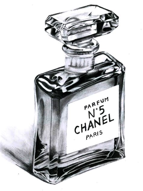 coco chanel perfume drawing